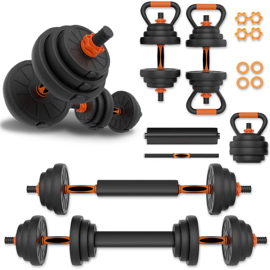IMFIT AIO  Weight Adjustable Dumbbells Intense (1.65 lbs to 88 lbs) | Dumbbells, Barbells, Kettlebell, Push-Up Bars for Full Body Workout and Muscle Toning for home gym | Ergonomic, Safe, and Compact gym equipment for total body workouts.