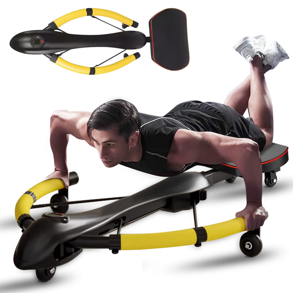 IMFit PowerArc Abdominal Machine | Adjustable Resistance Levels | Ergonomic Design | Compact and Portable | Multi-Functional Core Workout Machine | LCD Display | Three-Gear Intensity Adjustment | 90° Extension Angle | High Load Capacity