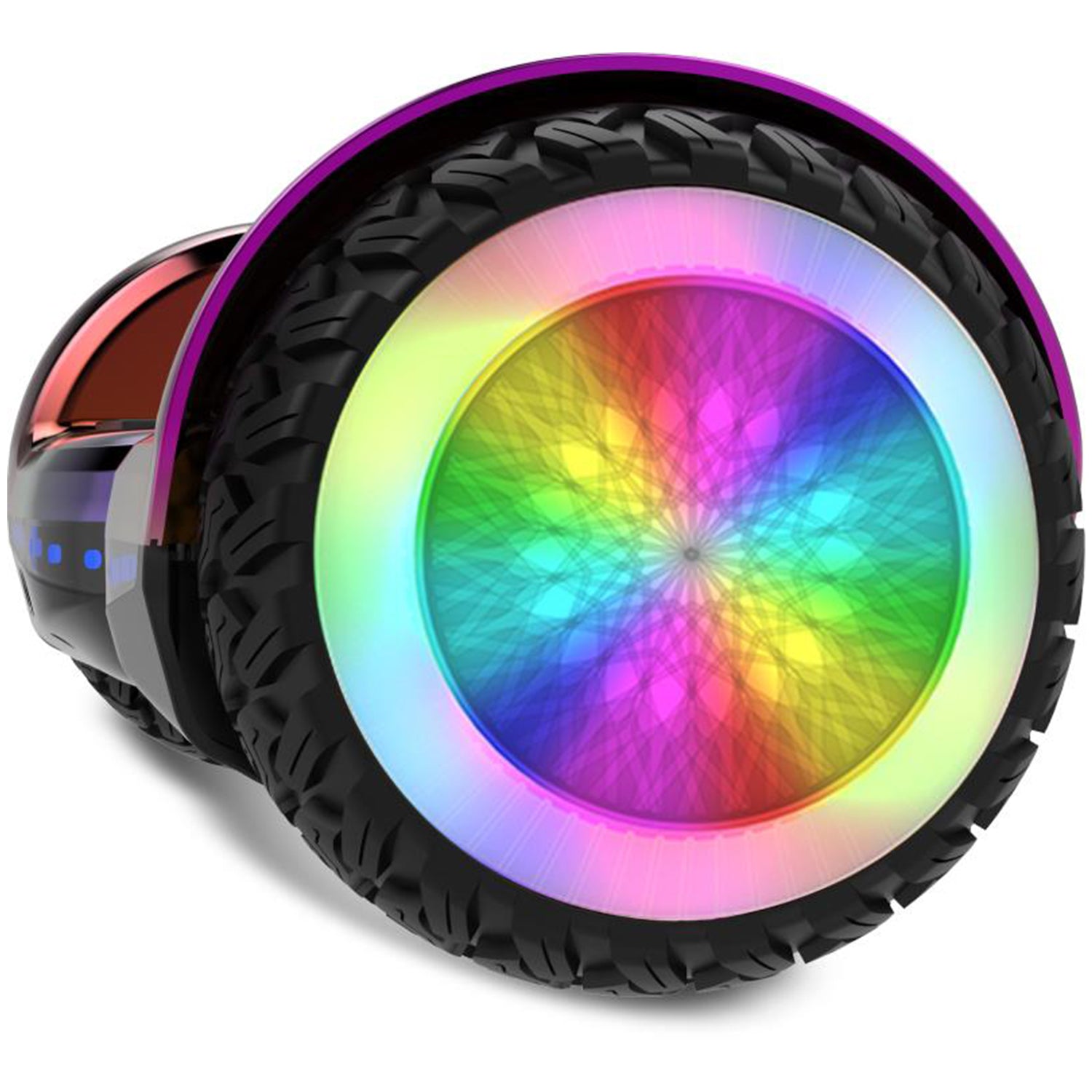 Gyrocopters Bluetooth Hoverboard PRO 6.0 Chrome Rainbow No Fall Technology IMGadgets